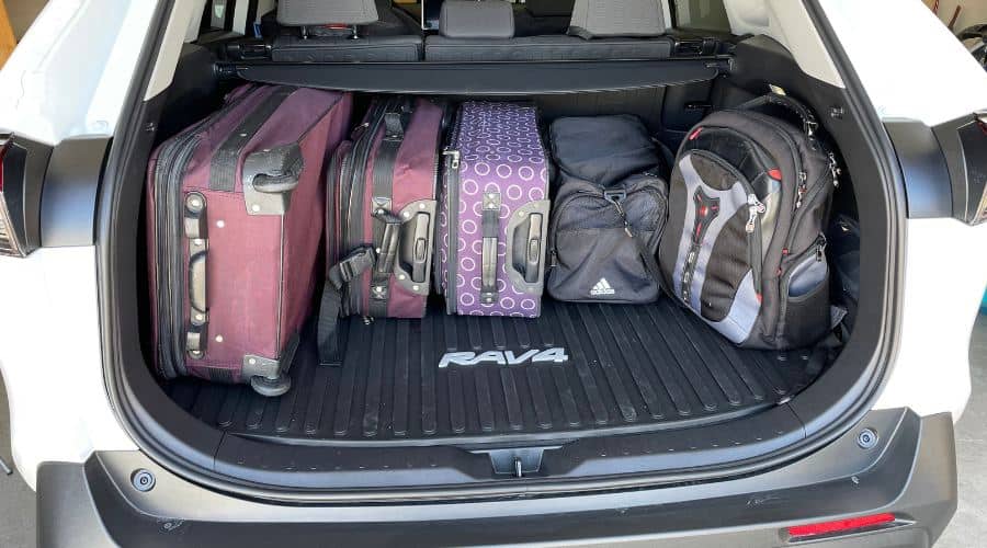suitcases that can fit in the back of a RAV4
