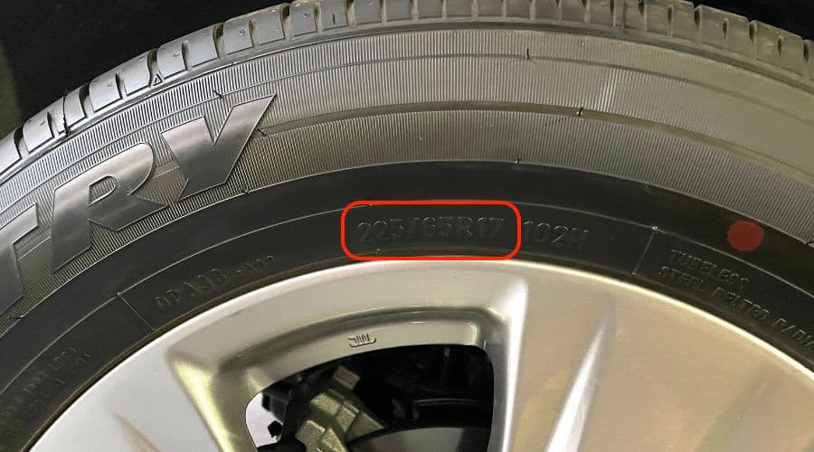 RAV4 tire size numbers
