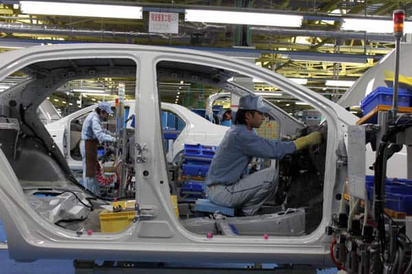 Toyota Japan manufacturing plant 