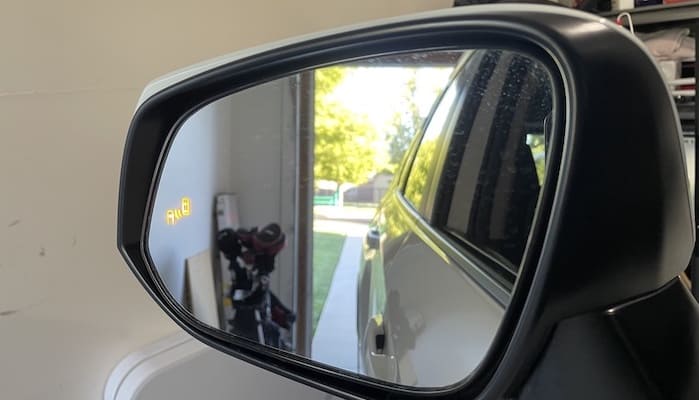 Toyota RAV4 blind spot monitoring system
