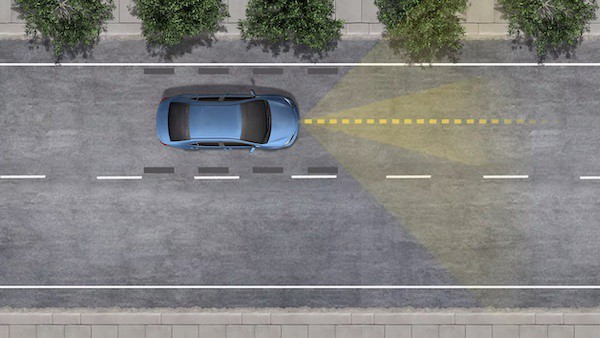 Toyota's lane tracing assist system